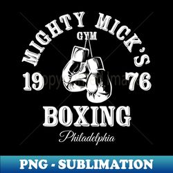 mighty micks boxing gym - retro png sublimation digital download