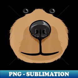cute cartoon bear face head costume party halloween - modern sublimation png file