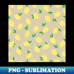 Lemon lime fruit seamless pattern tee for aesthetic retro vintage vibe - Signature Sublimation PNG File
