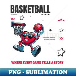 Basketball - PNG Transparent Digital Download File for Sublimation