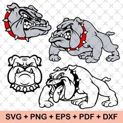 Bulldog Mascot SVG - Png - Eps - Dxf| Bulldog Svg| Bulldog Clip Art | Bulldog Head | Bulldog Mom Svg| Bulldog Png