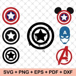 Captain America svg, avengers svg, shield svg, marvel svg, mcu svg, superhero svg, movie svg, tending svg