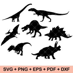 Dinosaur svg bundle | dinosaur clipart png | dinosaur silhouette svg | kids dinosaur svg | t-rex svg | dino svg