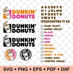 Dunkin Donuts Coffee Svg,Dunkin Donuts Svg,America Runs On Dunkin,Dunkin Logo Svg,Instant Download for Cricut