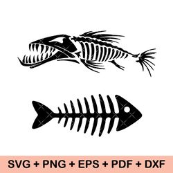 fish skeleton svg, fish bone svg, fishing svg, bass fishing svg, bass fish svg, fish svg, fish hook svg, silhouette