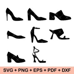 High heels svg, woman shoes svg, Heels Silhouette, high heel shoe svg, Heels Svg Cut file, Heels Cricut