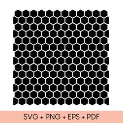 Honeycomb Pattern SVG Files | Seamless Hexagon Pattern Cut Files | Honeycomb Bee Pattern SVG Vector Files | Hexagon svg