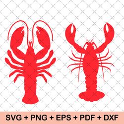 Lobster SVG, Lobster Clipart, Svg Files for Cricut, Seafood Svg, Lobster Silhouette, Lobster Png, Lobster Cricut File, D