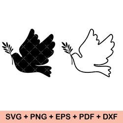 Pigeon SVG silhouette, Dove svg, Dove Silhouette, Bird Silhouette, Pigeon Clipart, Dove ClipArt, SVG Cut File Cricut