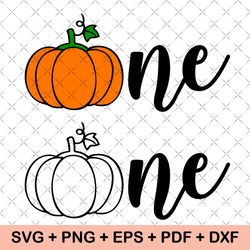 Pumpkin One Svg, First Birthday Svg, One Svg, First Birthday Pumpkin SVG, Decal, Cricut Vector Cutting File, Png