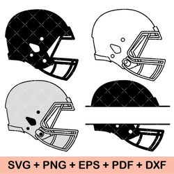 Football Helmet SVG File, Football Helmet DXF, American Football Helmet Smashing Png, American Football Helmet SVG Files
