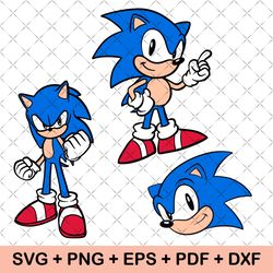 SONIC Svg, The Hedgehog Svg, Sonic The Hedgehog, Sonic Face svg, sonic characters svg, cricut, scrapbooking