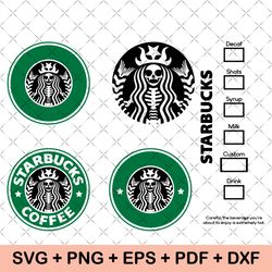 Starbucks Logo Svg Png Bundle, Coffee Brand Svg, Sublimation for Starbucks Tumbler Cups,Icon for Tshirt, Cricut Cut File