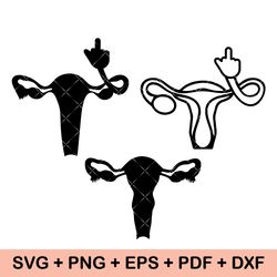 Uterus svg, female svg, funny svg, girls svg, middle finger svg,Funny Hysterectomy SVG