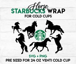 Horse Wrap svg, Farm wrap svg, Starbucks wrap Svg, 24oz Cold Cup Svg, Venti Cold Cup Svg, Full Wrap Svg, wrap svg