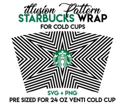 Pattern Wrap svg, Illusion wrap svg, Starbucks wrap Svg, 24oz Cold Cup Svg, Venti Cold Cup Svg, Full Wrap Svg, wrap svg