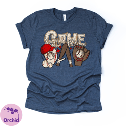 Baseball Fan Tee, Baseball Game Day, Baseball Glove, Bat  Cap Fan Design on premium Bella  Canvas unisex shirt,