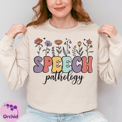 SLP Sweatshirt Speech Language Pathology Crewneck Sweatshirt