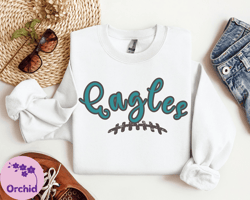 Trendy Vintage Crewneck Sweatshirt For Eagles Football Fan, Eagles Football Hoodie, Eagles Football Game Day T-Shirt Fan