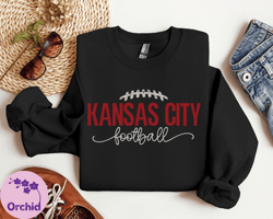 Trendy Vintage Crewneck Sweatshirt For Kansas City Football Fans, Kansas City Football Hoodie, Kansas City Football T-Sh