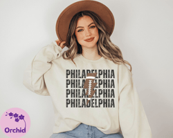 Trendy Vintage Crewneck Sweatshirt For Philadelphia Football Fan, Philadelphia Football Hoodie, Philadelphia Football Ga