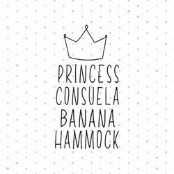 Friends TV Show Princess Consuela Banana Hammock Svg