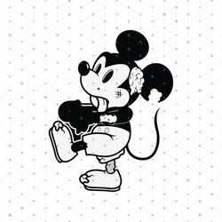 Zombie Mickey Mouse Horror Character Halloween Decoration Svg