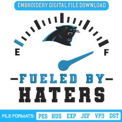 Fueled By Haters Carolina Panthers Embroidery Design File