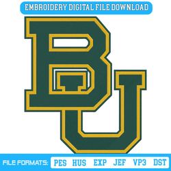 Baylor Bears NCAA Embroidery Design File
