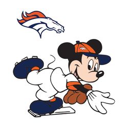 Denver Broncos And Mickey Svg, Sport Svg, Denver Broncos Svg, Broncos Logo Svg, Denver Broncos NFL, Denver Broncos NFL,