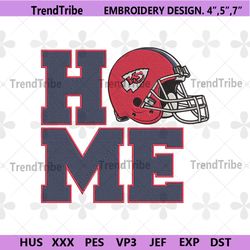 Kansas City Chiefs Home Helmet Embroidery Design Download File