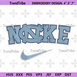 North Carolina Tar Heels Nike Logo Embroidery Design Download File