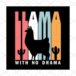 Llama Design Retro Feel Typography Svg, Trending Svg, Llama Svg, Animal Svg, Drama Svg, Llama Drama Svg, Funny Llama Svg