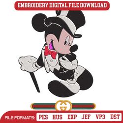 Mickey Luxurious Gucci Embroidery Design File