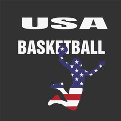 USA Basketball American Flag Svg, Sport Svg, USA Svg, Basketball Svg, American Flag Svg, Baseketball Lovers Svg, America