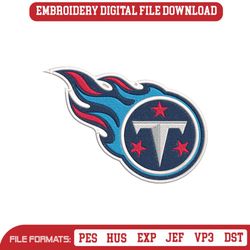 Tennessee Titans Logo NFL Embroidery Design Download