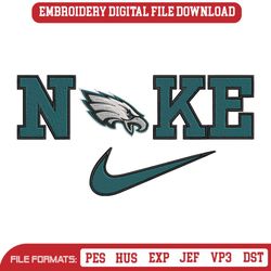 Nike Philadelphia Eagles Swoosh Embroidery Design Download