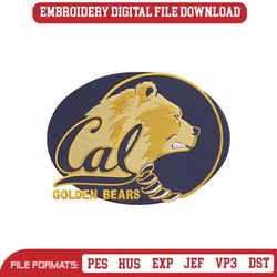 California Golden Bears NCAA Embroidery Design File