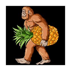 Bigfoot Carrying Pineapple Sasquatch Svg, Trending Svg, Bigfoot Svg, Pineapple Svg, Bigfoot Carrying Pineapple Svg, Funn