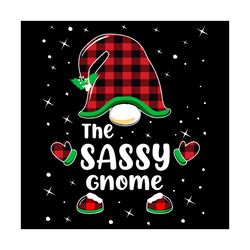The Sasy Gnome Svg, Christmas Svg, The Sasy Gnome Svg, Gnome Christmas Svg, Gnome Buffalo Plaid Svg, Christmas 2020 Svg,