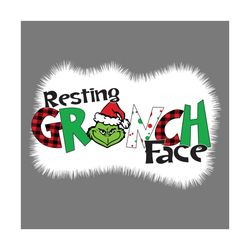 Resting Grinch Face Svg, Christmas Svg, Grinch Svg, Mr Grinch Svg, Grinch Christmas Svg, Dr Seuss Svg, Grinch Face Svg,