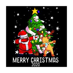 Santa And Reindeer Merry Christmas 2020 Svg, Christmas Svg, Santa Svg, Reindeer Svg, Santa And Reindeer Svg, Christmas T