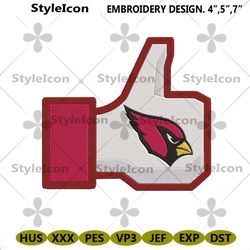 Arizona Cardinals Like Symbol Logo Embroidery Digitizing File