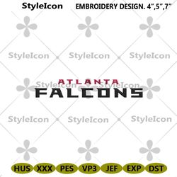 Atlanta Falcons Embroidery Download File, Atlanta Falcons Machine Embroidery