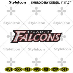 Atlanta Falcons logo Embroidery Design, Atlanta Falcons Embroidery