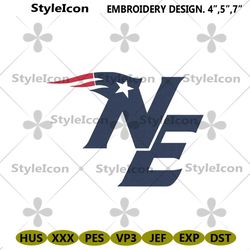 NE Patriots NFL Logo Embroidery Design, New England Patriots Embroidery Instant