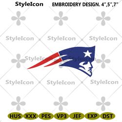 NFL Patriots Team Iconic Logo Machine Embroidery, Patriots Team Logo Embroidery Design