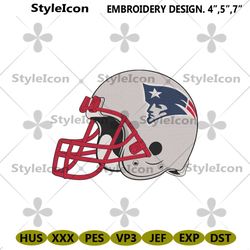 New England Patriots Helmet Logo Machine Embroidery