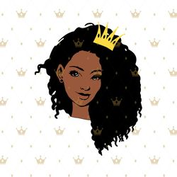 Black woman queen Svg, Melanin Svg, Afro Girl Svg, Black Girl svg, Beautiful Svg