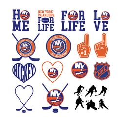 New York Islanders Logo Bundle Svg, Sport Svg, NY Islanders Logo, NY Islanders Bundle, NY Islanders Team, Bundle Svg, Ho